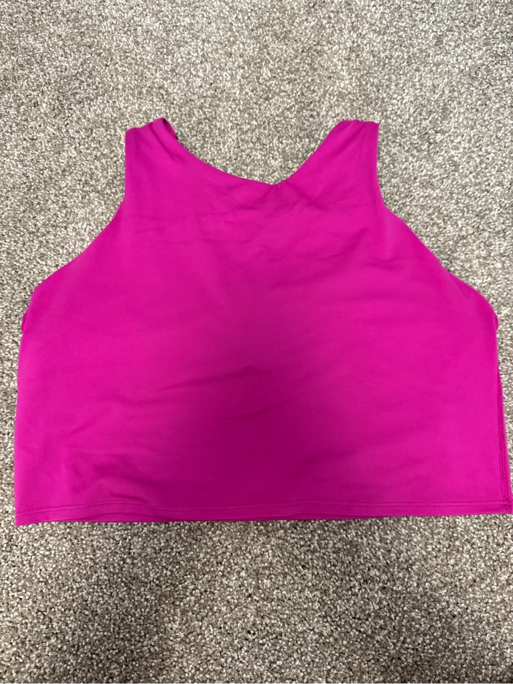 Athleta Bright Fuchsia Sleeveless Crop Tank
